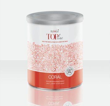 Теплий віск в банці для депіляції ItalWAX Top Line Корал, 800 мл 941 фото