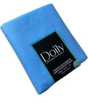 Чохол на кушетку з резинкою універсальний ТМ Doily ,0.8*2.1м (1 шт/пач) зі спанбонду ,80 г/м2. Колір : блакитний 403 фото