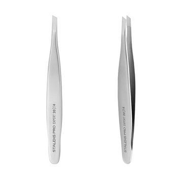 Пинцет для бровей STALEKS PRO EXPERT 20 TYPE 4 (узкий скошенный) 654 фото