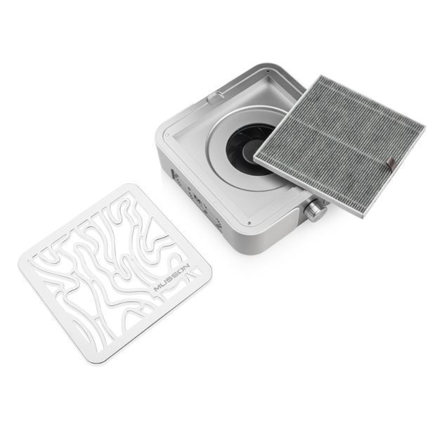 Витяжка MUSSON X2 SILVER на 72 вт. для манікюру та педикюру 1058 фото