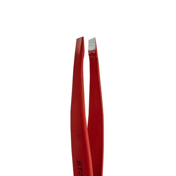 Пинцет для бровей STALEKS PRO EXPERT 11 TYPE 4 Red ( узкий скошенный) 726 фото