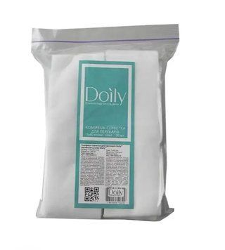 Комірець-серветка для перукарів зі спанлейсу ТМ "Doily" 7х40 см (100 шт/пач). Текстура: сітка 681 фото
