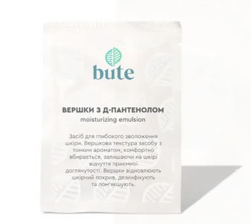 Тестер САШЕ Сливки с Д-пантенолом, Витаминами А и Е и эмолентами, ТМ BUTE, 10 мл 283 фото